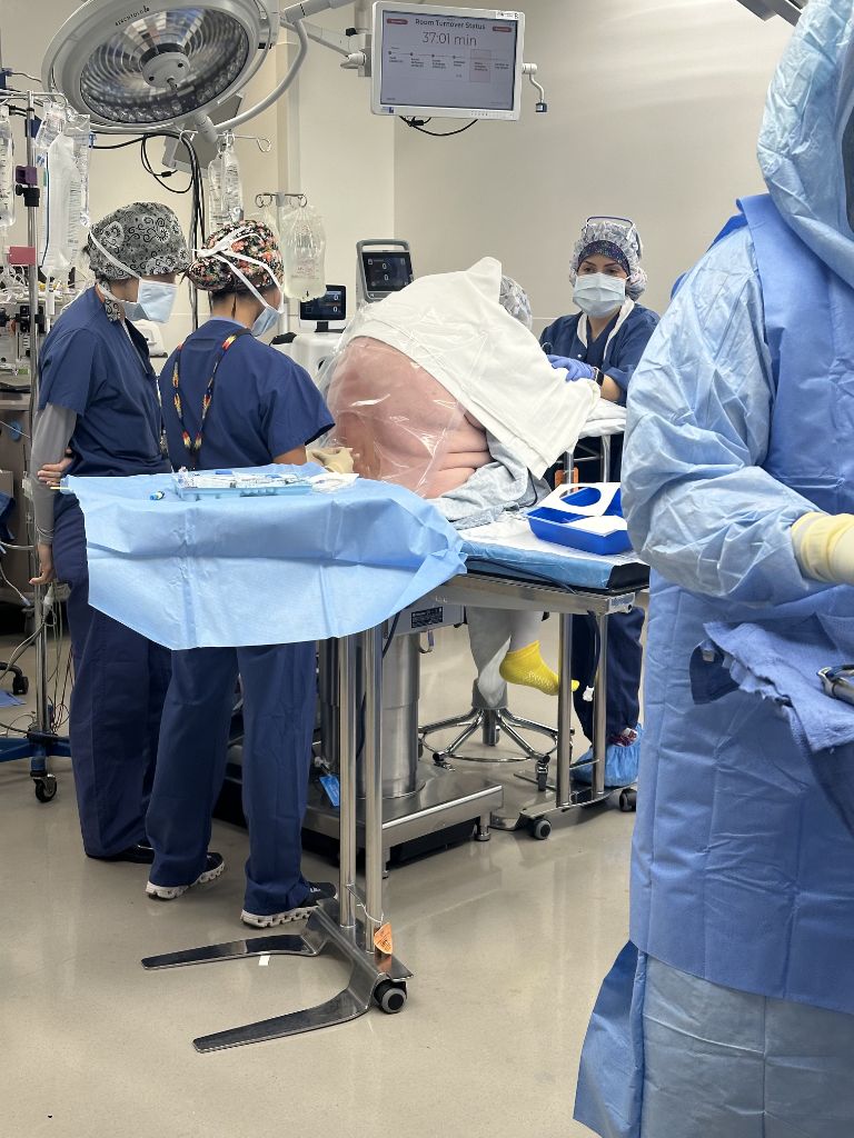 Team during surgery